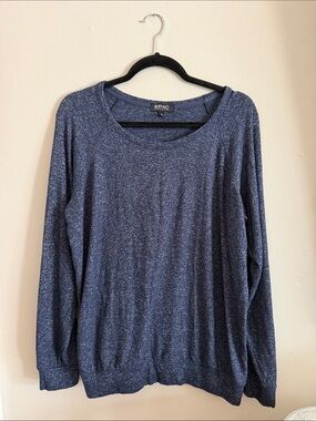 Buffalo David Bitton Navy Heather Scoop Neck Sweater